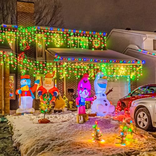 66FT 640 LED Icicle Lights for Outside 8 Modes 120 Drops