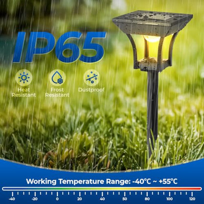 RGBCW Solar Pathway Lights Outdoor (24 Count)