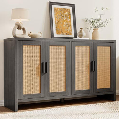 Rattan Buffet Cabinet with Storage