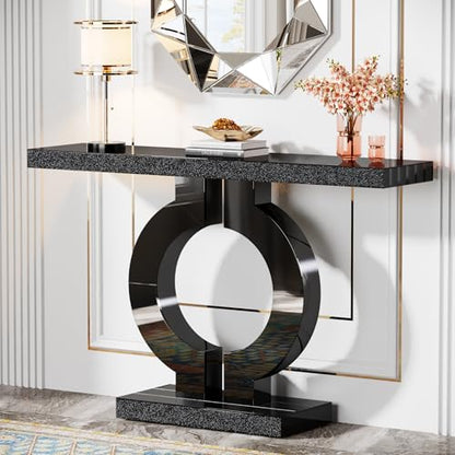 43 Inch Modern Mirrored Console Table