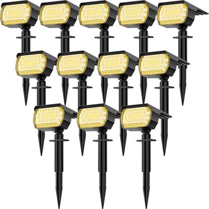Solar Spot Lights Outdoor (12 Count)