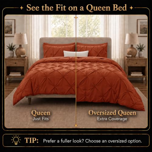Queen Comforter Set Burnt Orange