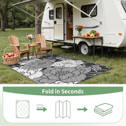 Outdoor Rug Waterproof for Patio Decor