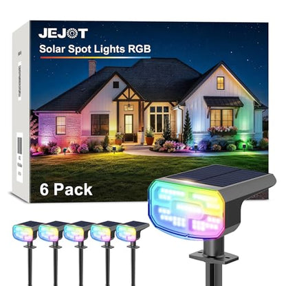 Solar Spot Lights Outdoor Waterproof (6 Count)