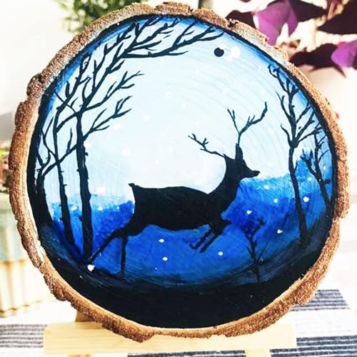 Natural Wood Slices 30 Pcs 3.0 (30 Count)