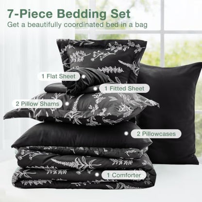 Black California King Comforter Set