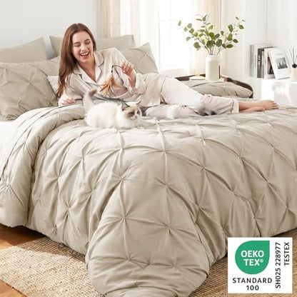 Queen Comforter Set Oatmeal