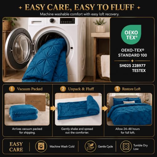 King Size Comforter Set Teal