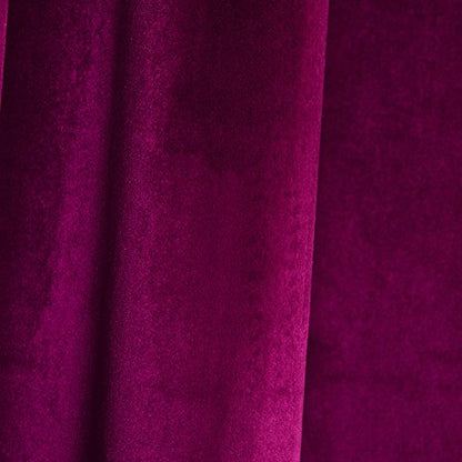 Super Soft Luxury Velvet Fushcia Room Darkening Blackout Curtain Panel Drapes Drapery 52 inch Wide by 108 inch Length with Grommet Fushcia