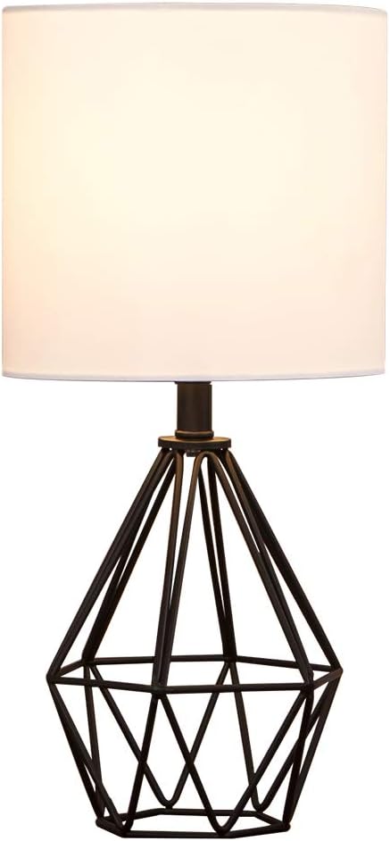 COTULIN Black Bedside Table Lamp, Small Nightstand Lamp