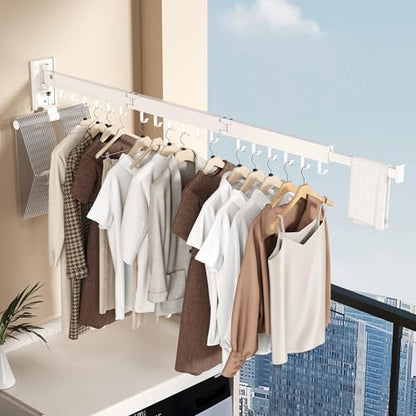Wall Mounted Collapsible Clothes Drying Rack