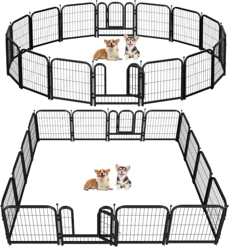 Dog Playpen 40 in Height 8 Panels for Large Medium and Small Dog (8 Count)