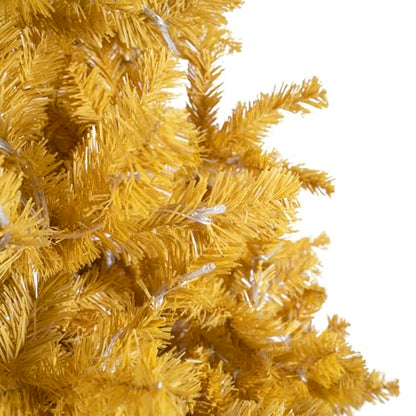 9ft Gold Christmas Tree with Lights