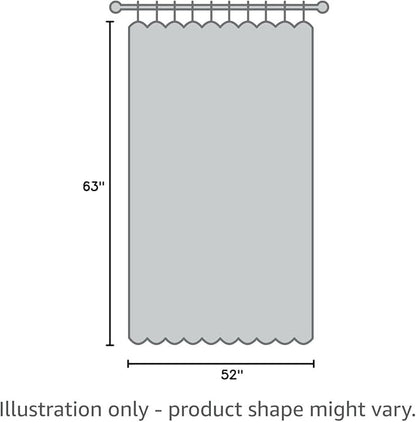MIULEE Natural Linen Semi Sheer Window Curtains - Elegant Solid Light Grey Drapes Grommet Top Voile Panels for Bedroom Living Room (52X63 Inch)