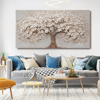 Canvas Wall Art Decor Prints Oversized Wall Art Pictures for Living Room Modern Large Tree of Life Wall Art Prints Artwork for Walls Bedroom Office Decor 29" X 58" Printed Decorative Painting