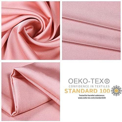 100% Mulberry Silk Pillowcases Set of 2 for Hair and Skin and Super Soft and Breathable King Size Nature Silk Pillowcases (King, Pink)