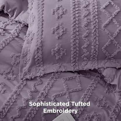 Tufted Boho Comforter Set Twin Size