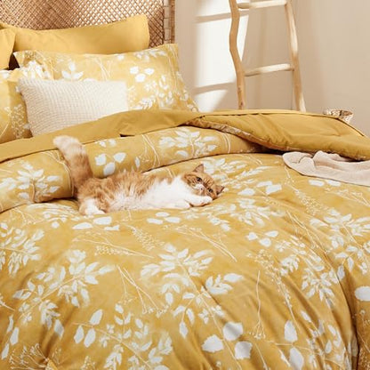 Floral Yellow Comforter Set