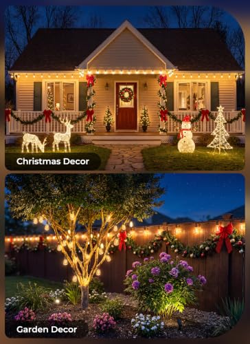 100FT Solar String Lights Outdoor