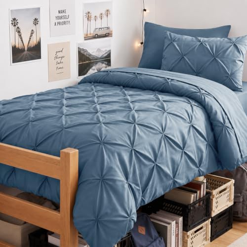 Twin Comforter Set Grayish Blue