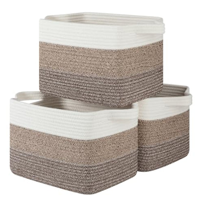 Storage Basket for Organizing 3 Pack (3 Count)