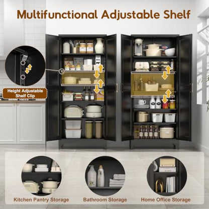 75" Kitchen Pantry Cabinet