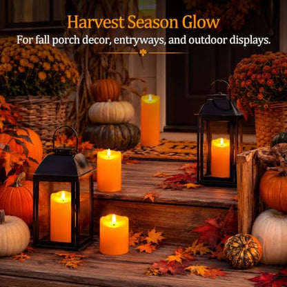 Halloween Orange Waterproof LED Candles
