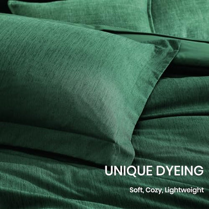Full Size Comforter Set 7 Pieces Emerald Green Bed in a Bag