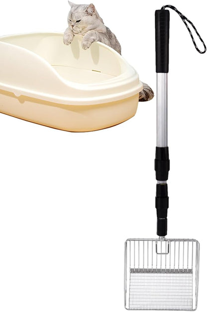 Chicken Coop Rake - Stretchable Cleaning Tool, Poop Shovel for Debris Removal | Coop Accessories Kit, Poop Separator for Sand Bedding, Rake with Easy Cleanup Use