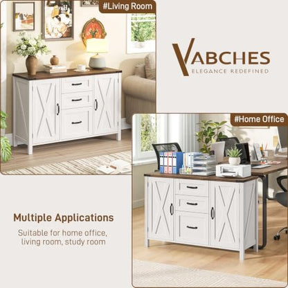 File Cabinet with 3 Drawers Fits Files Letter