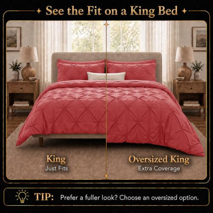 King Size Comforter Set Coral