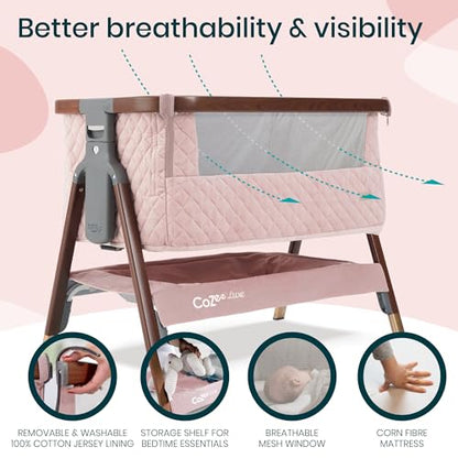 CoZee® Luxe Bedside Bassinet & Sleeper