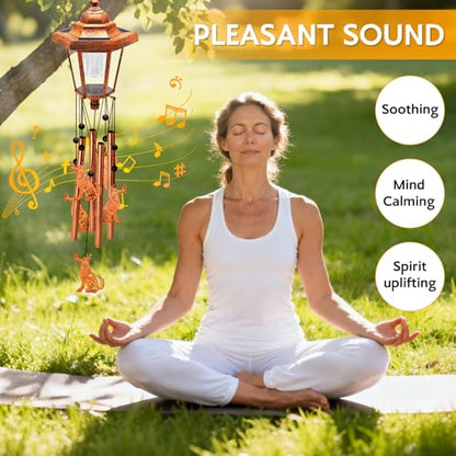 Large Solar Dog Wind Chimes