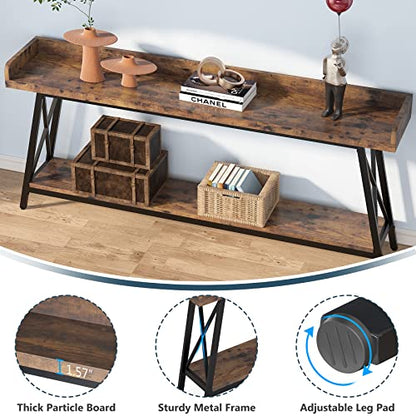 70.9 inch Extra Long Console Table Behind Couch