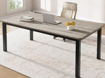 78.7 Inch Long Computer Desk, Large Industrial Office 2 Person Desk Workstation, Study Writing Wide Table,Modern Style Laptop Desk Tables for Home Office Bedrooms