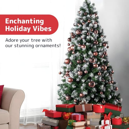 36 Pieces Champagne Christmas Ornaments Set