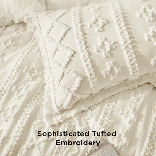 Tufted Boho Comforter Set California King Size