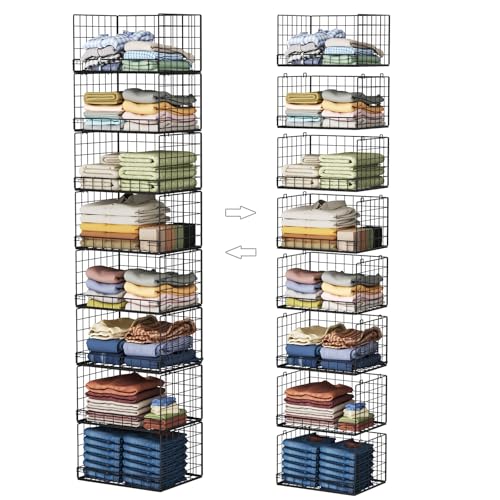 8 Tier Stackable Closet Organizers and Storage Shelves