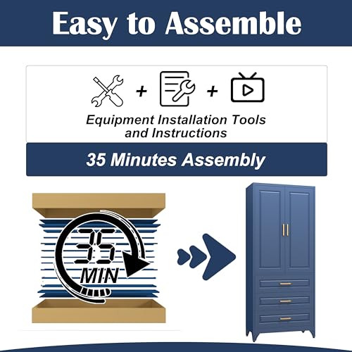 75" Metal Storage Cabinet with Doors and 2 Adjustable Shelves