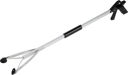 Luxet Reacher Grabber Tool X-Long 80" Aluminum Suction Cup Jaw, Foldable Lightweight Reacher Grabber Pickup Tool, Gripper Grabbers for Elderly Grab it Reaching Tool Trash Picker Grabber (Black)