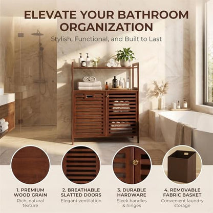 Tilt Out Laundry Hamper with shelves