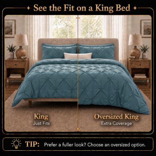 King Size Comforter Set Mineral Blue