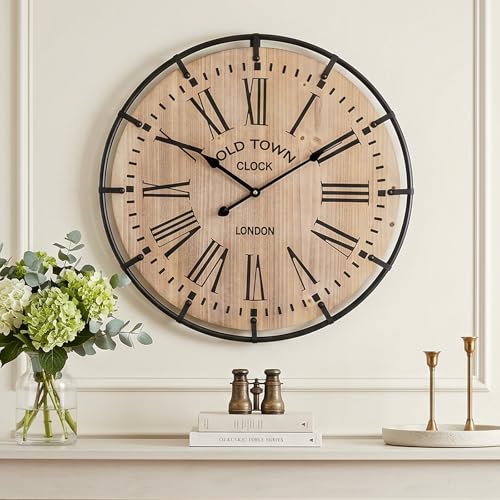 20 Inch Large Farmhouse Wall Clock