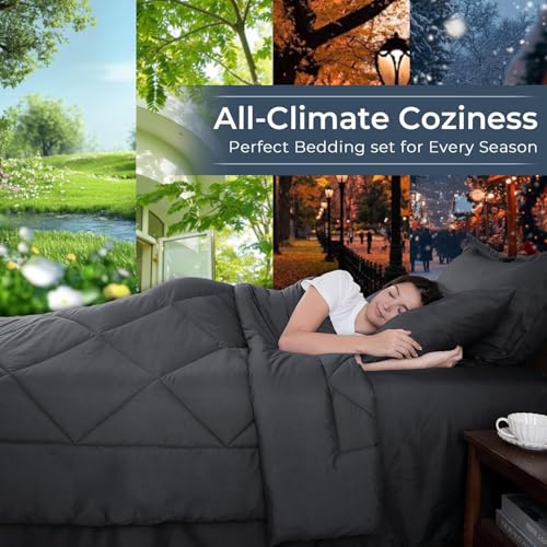 7 Piece Oversized Queen Comforter Set