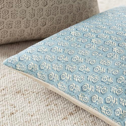Decorative Floral Print Throw Pillow Covers 20×20 Inch (2 Count)