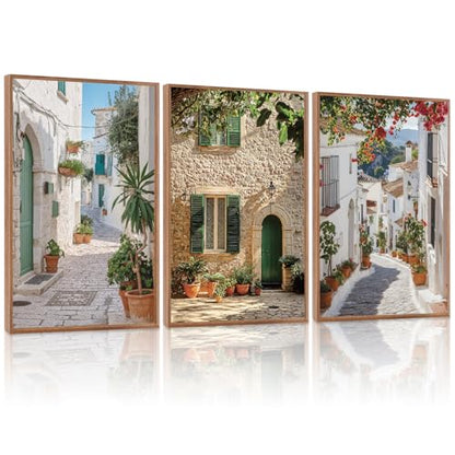 Vintage Italian Countryside Landscape Framed Wall Art
