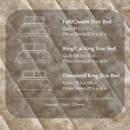 Oversized Velvet Quilt Set