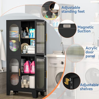 Black Kitchen Pantry Cabinet