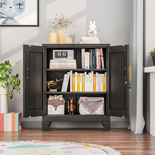Black Metal Storage Cabinet