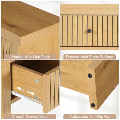 70.9 inch Console Table with 3 Drawers